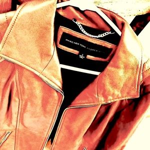 Marc New York Cognac leather jacket